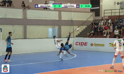 Com gol antológico do estreante Beleu e com gritos de “Olé”, Medianeira Futsal goleia a equipe de Cianorte em casa